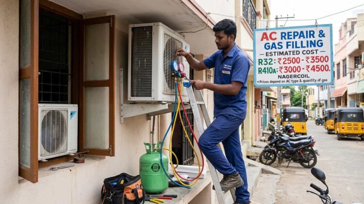 AC gas filling cost in Nagercoil