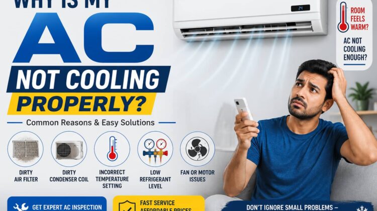 Why is my AC not cooling properly? Common AC cooling problems and solutions.